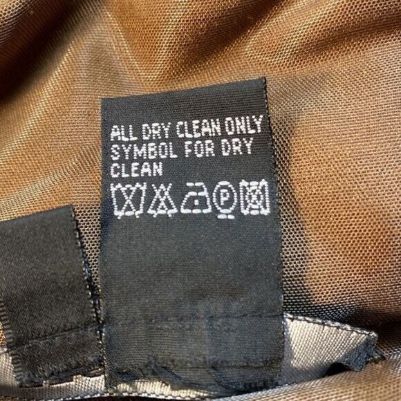 Etcetera Womens Brown Jacket W/Faux Fur Cuffs Size 12 Viscose Blend Zip Closure - Picture 9 of 9